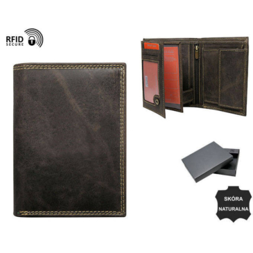 Pánska kožená peňaženka N4-CHM-NL BOX-9097 Brown N4-CHM-NL BOX-9097 Brown