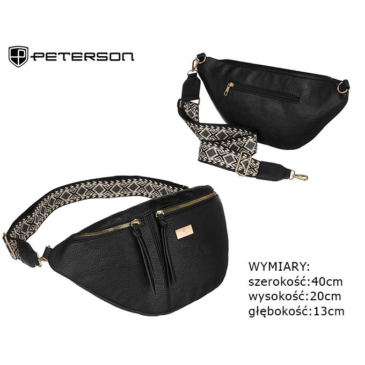 PETERSON PTN NER-ALE-2 Black öko bőr tasak