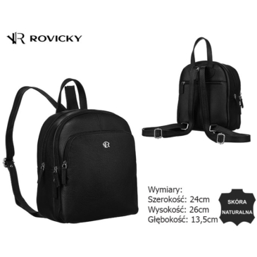 Kožený batoh RV-2629-FTS Black