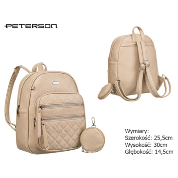 Dámsky ekologický batoh R-PZP-01 Beige