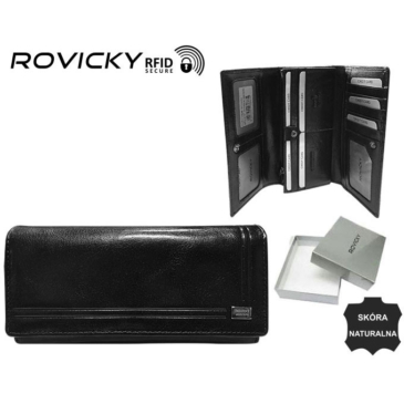 Dámska kožená peňaženka CPR-8787-BAR Black