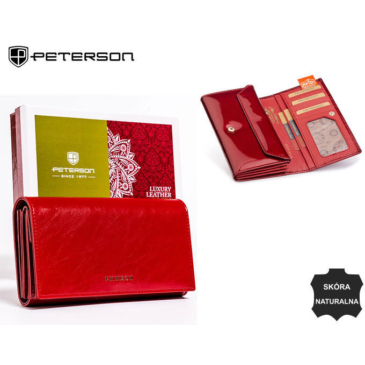 Dámska kožená peňaženka PTN PL-411 Red