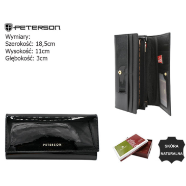 Dámska kožená peňaženka PTN BC-409 Black