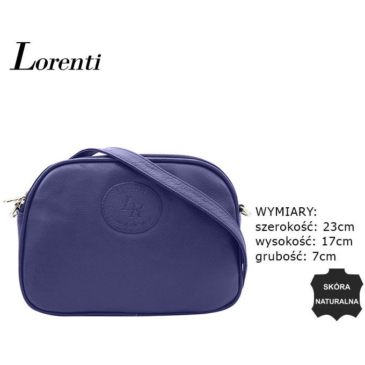 Dámska kožená kabelka LR-TSL-07-CPDM R.Blue