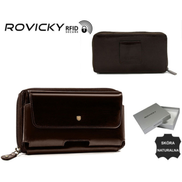 Kožené puzdro na opasok CPR-043-RVT D.Brown