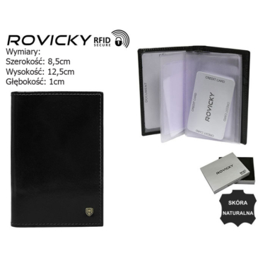 Kožené puzdro na dokumenty TW-12-RVT Black