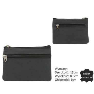 Kožená kľúčenka 34803-ACL Black