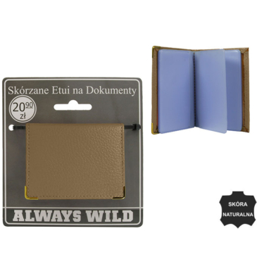 Kožený zakladač 302-BL Beige