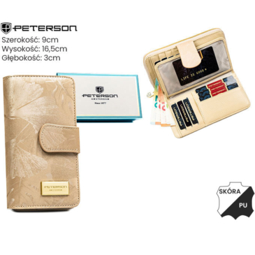 Peňaženka Peterson PTN PS116-MLF béžová