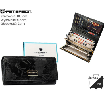 Dámska peňaženka PTN PTN PS122-MLF Black PTN PS122-MLF Black