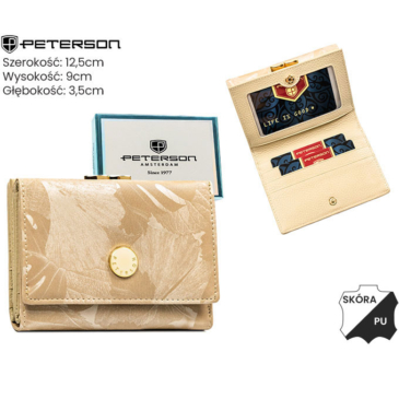 Peňaženka Peterson PTN PS15-09-MLF béžová
