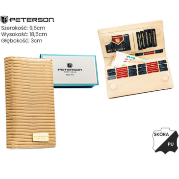 Dámska peňaženka koža+PU PTN PS1431-CRV KHAKI