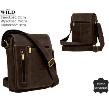 Kožená taška MN-10-MH Brown