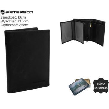 Pánska kožená peňaženka PTN N4-LWC Black