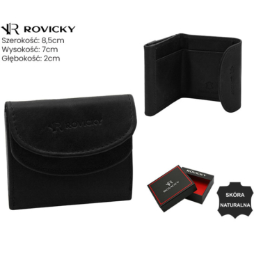 Pánska kožená peňaženka R-M02-LWC Black
