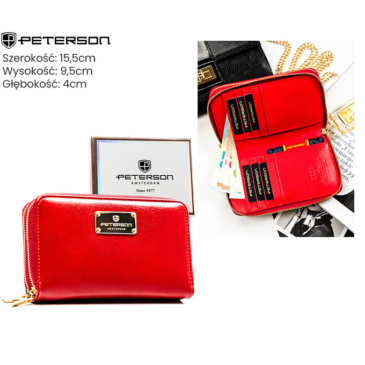 Dámska ekologická peňaženka PTN 007-SF7 Red