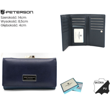 Dámska peňaženka koža+PU PTN PX23-F773 Navy