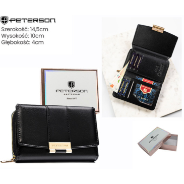 Dámska ekologická peňaženka PTN 0015-F Black
