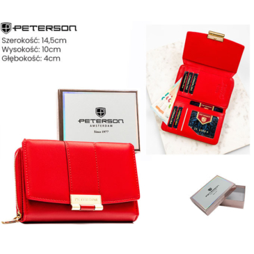 Dámska ekologická peňaženka PTN 0015-WEI Red