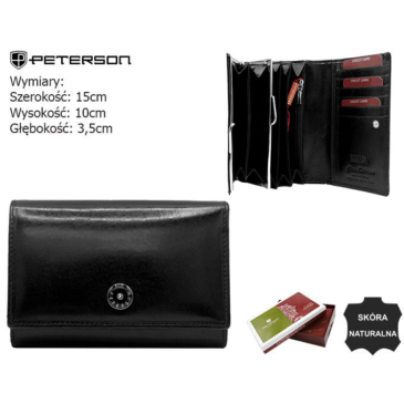 Dámska kožená peňaženka PTN 27079-TVT Black