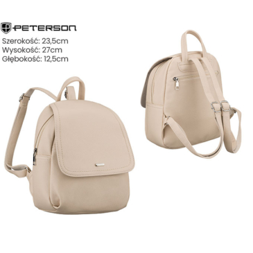 Dámsky PU batoh R-6739 D.Beige