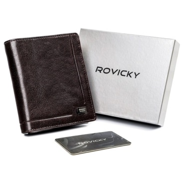 ROVICKY kožená peňaženka RFID PC-106-BAR Brown