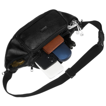 Kožené vrecko R-13214 Black