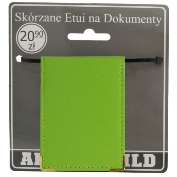 Kožené puzdro na spisy 301-BL Green