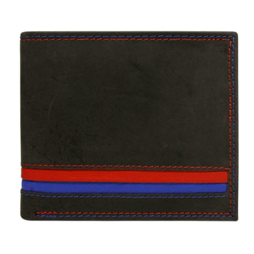 Kožená peňaženka N992-MHD-L Brown-Red-Blue
