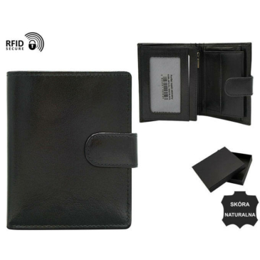 Pánska kožená peňaženka N356L-BFA-NL BLACK