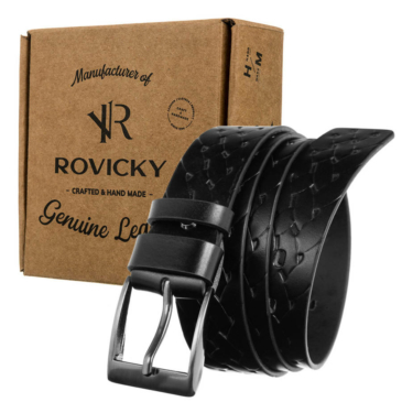 ROVICKY Pánsky kožený opasok, veľkosť 105