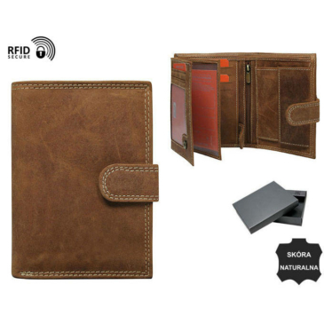 Pánska kožená peňaženka N4L-CHM-NL-29134 Cognac