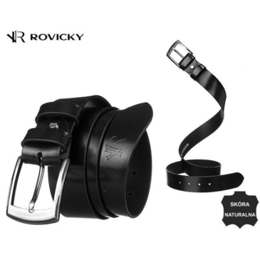 ROVICKY Pánsky kožený opasok, veľkosť 100