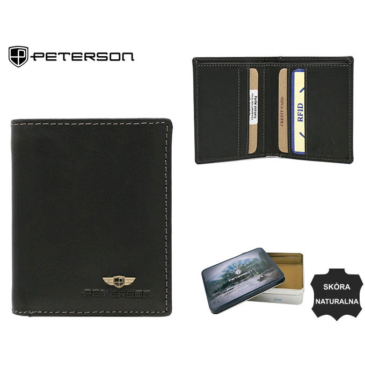 Pánska kožená peňaženka PTN WL-0904-COM Black