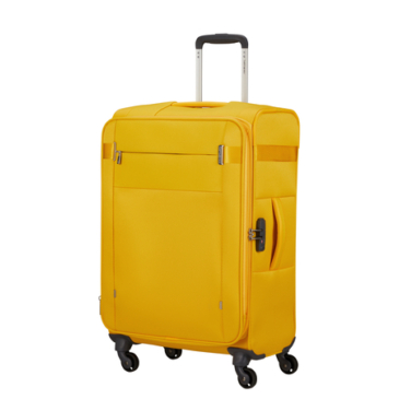 Samsonite Citybeat rozkladací spinner kufor strednej veľkosti 66 cm GoldenYellow