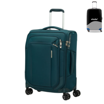 Samsonite Respark Spinner kufor 55 cm PetrolBlue 5 rokov globálnej záruky s bezplatným obalom na kufor