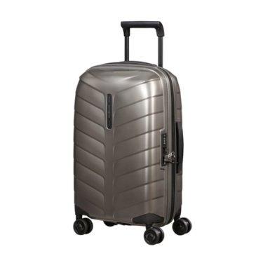 Samsonite Attrix Spinner Rozšíriteľná kabínová taška 55x35x23 cm Dune 10 rokov záruka