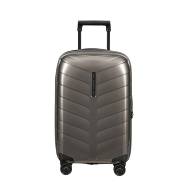 Samsonite Attrix Spinner Rozšíriteľná kabínová taška 55x35x23 cm Dune 10 rokov záruka