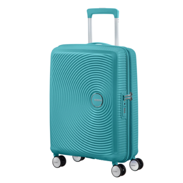 Rozšíriteľný kufor American Tourister Soundbox Spinner 55 TurquoiseTonic
