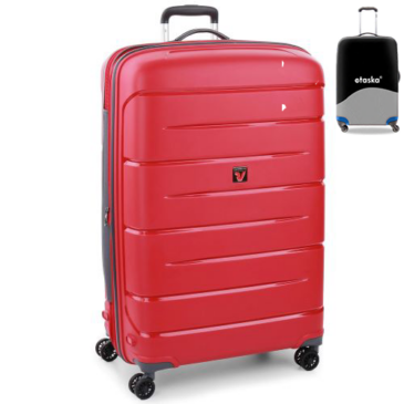 Roncato FLIGHT DLX Spinner Suitcase R-3461 Red s darčekovým obalom na kufor