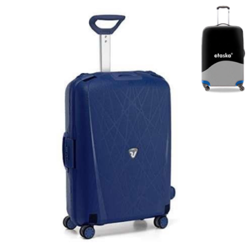 Roncato R0712 Light Spinner kufor 68 cm Dark Blue s darčekovým obalom na kufor