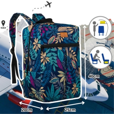 Palubný batoh Ryanair na palube zadarmo veľkosť 40 x 20 x 25 cm 