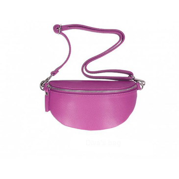 Dámska taška na opasok z pravej kože vo fuchsiovej farbe TR213 Fuchsia