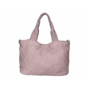 Dámska kabelka cez rameno z pravej kože v púdrovej farbe S7216 PowderPink