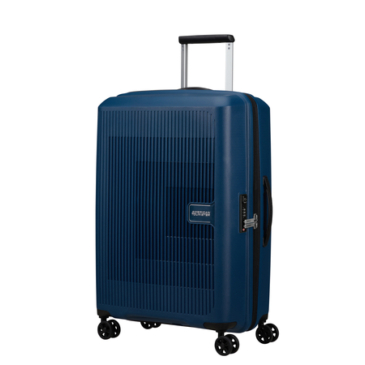 American Tourister Aerostep Spinner Rozšíriteľný kufor 67 cm Navy Záruka 3 roky