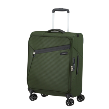 Litebeam Spinner Cabin Leather End 55 cm Záruka 5 rokov Tmavo zelená