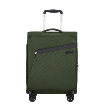 Litebeam Spinner Cabin Leather End 55 cm Záruka 5 rokov Tmavo zelená