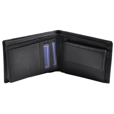 Veľká pánska kožená peňaženka čierna s ochranou RFID 301 Black