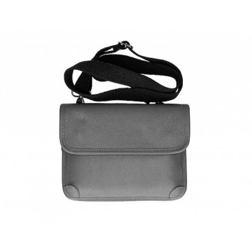 Dámska taška cez rameno z pravej kože v tmavosivej farbe TR208 DarkGrey