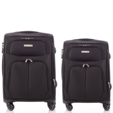 LEONARDO DA VINCI Sada 2 kufrov v čiernej farbe 6101 2 Set Black